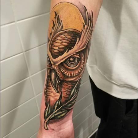Tattoos - Cody Cook Owl II - 140878